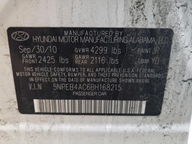 Photo 9 VIN: 5NPEB4AC6BH168215 - HYUNDAI SONATA GLS 