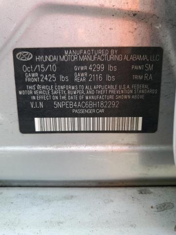 Photo 11 VIN: 5NPEB4AC6BH182292 - HYUNDAI SONATA 