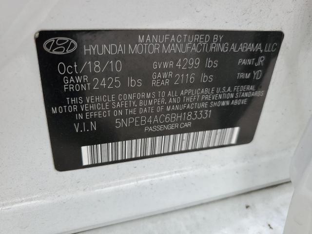 Photo 11 VIN: 5NPEB4AC6BH183331 - HYUNDAI SONATA 