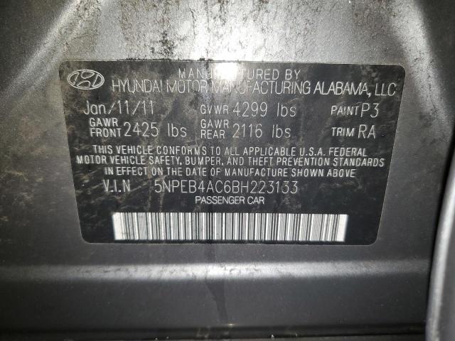 Photo 11 VIN: 5NPEB4AC6BH223133 - HYUNDAI SONATA 