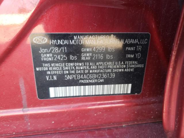 Photo 11 VIN: 5NPEB4AC6BH236139 - HYUNDAI SONATA 