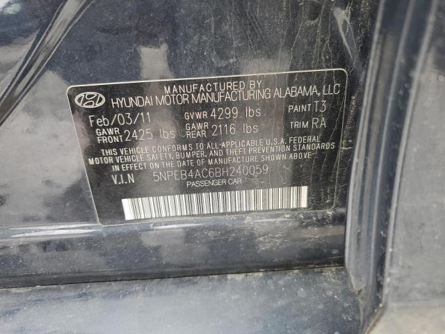 Photo 11 VIN: 5NPEB4AC6BH240059 - HYUNDAI SONATA GLS 