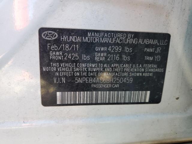 Photo 11 VIN: 5NPEB4AC6BH250459 - HYUNDAI SONATA GLS 