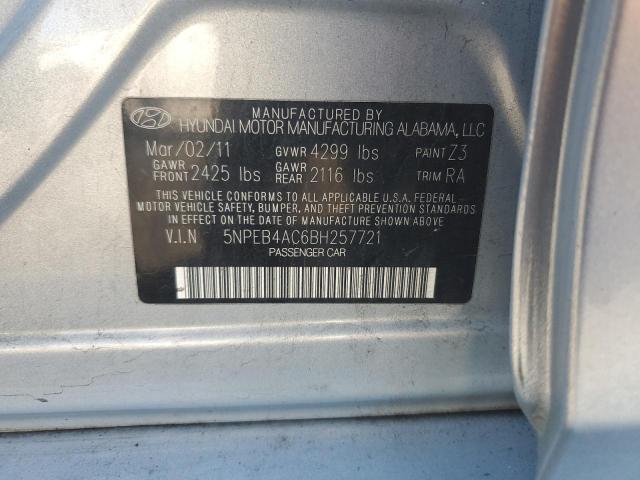 Photo 11 VIN: 5NPEB4AC6BH257721 - HYUNDAI SONATA 