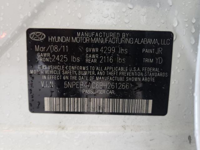 Photo 9 VIN: 5NPEB4AC6BH261266 - HYUNDAI SONATA GLS 