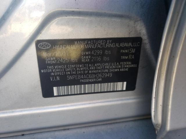 Photo 9 VIN: 5NPEB4AC6BH262949 - HYUNDAI SONATA GLS 