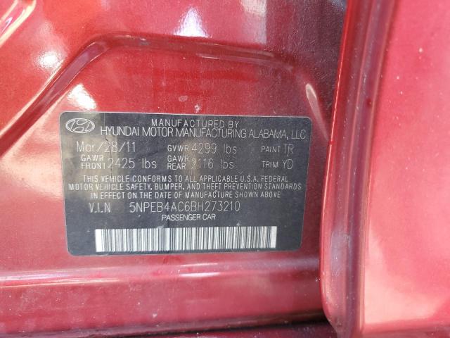 Photo 11 VIN: 5NPEB4AC6BH273210 - HYUNDAI SONATA GLS 