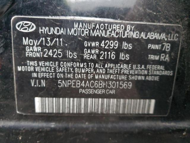 Photo 11 VIN: 5NPEB4AC6BH301569 - HYUNDAI SONATA GLS 