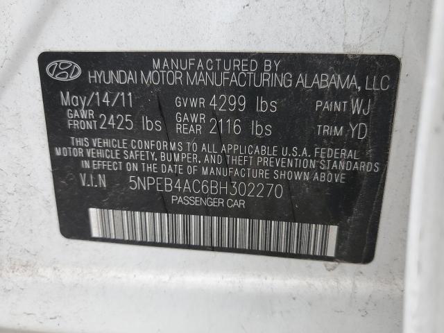 Photo 9 VIN: 5NPEB4AC6BH302270 - HYUNDAI SONATA GLS 