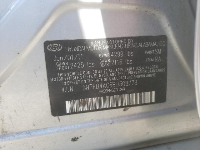 Photo 9 VIN: 5NPEB4AC6BH308778 - HYUNDAI SONATA GLS 