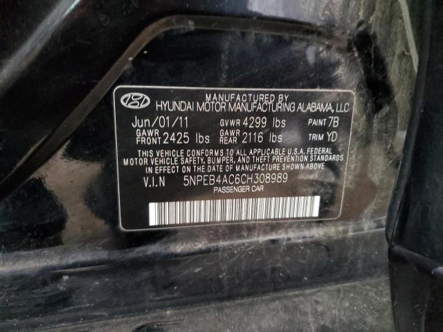 Photo 12 VIN: 5NPEB4AC6CH308989 - HYUNDAI SONATA GLS 