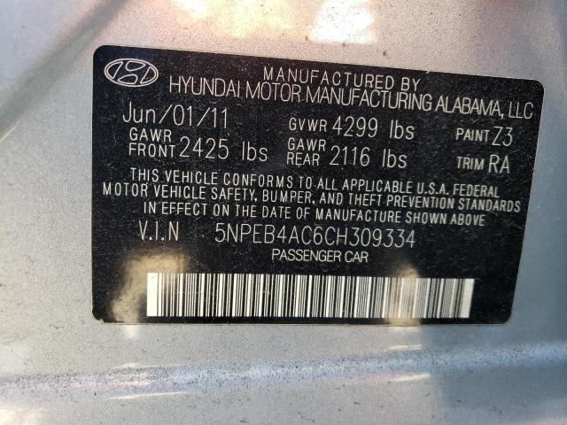 Photo 11 VIN: 5NPEB4AC6CH309334 - HYUNDAI SONATA GLS 