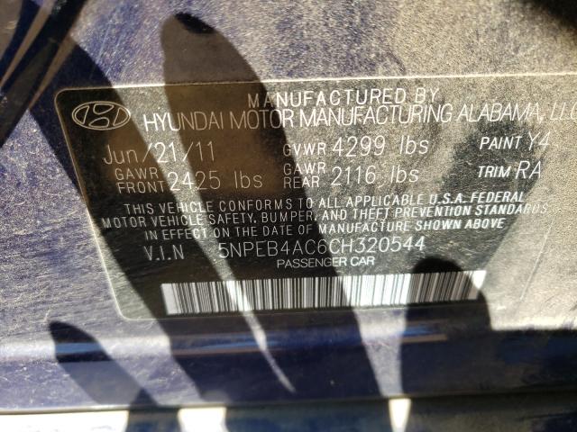 Photo 9 VIN: 5NPEB4AC6CH320544 - HYUNDAI SONATA GLS 