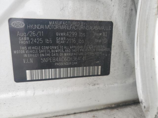 Photo 11 VIN: 5NPEB4AC6CH364141 - HYUNDAI SONATA GLS 