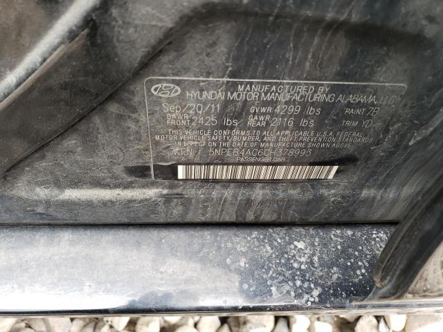 Photo 11 VIN: 5NPEB4AC6CH378993 - HYUNDAI SONATA GLS 