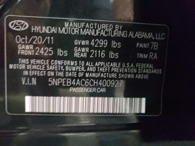 Photo 11 VIN: 5NPEB4AC6CH400927 - HYUNDAI SONATA GLS 