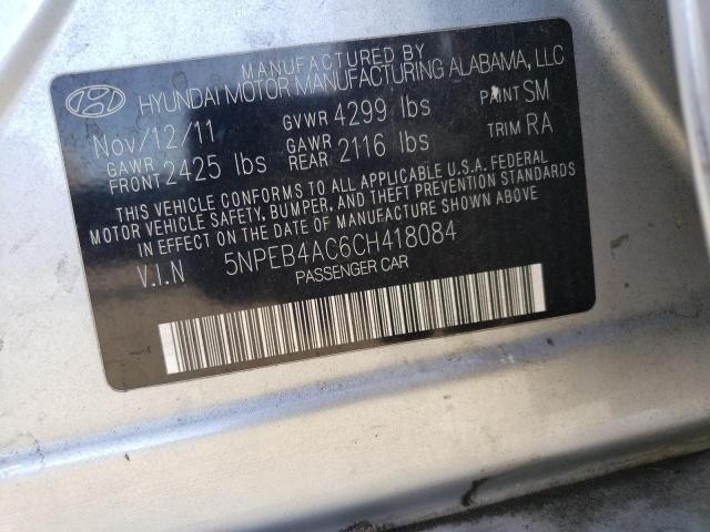 Photo 12 VIN: 5NPEB4AC6CH418084 - HYUNDAI SONATA GLS 