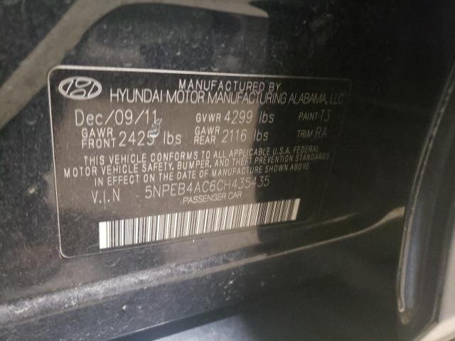 Photo 11 VIN: 5NPEB4AC6CH435435 - HYUNDAI SONATA GLS 