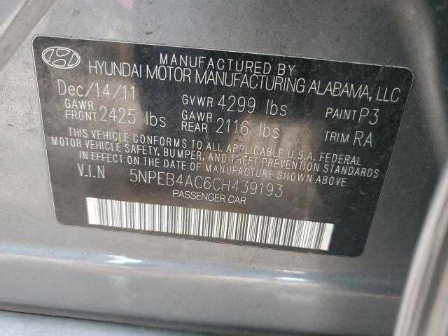 Photo 11 VIN: 5NPEB4AC6CH439193 - HYUNDAI SONATA 