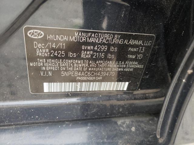 Photo 9 VIN: 5NPEB4AC6CH439470 - HYUNDAI SONATA GLS 