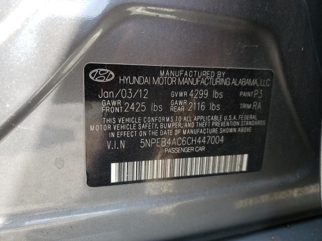 Photo 9 VIN: 5NPEB4AC6CH447004 - HYUNDAI SONATA GLS 