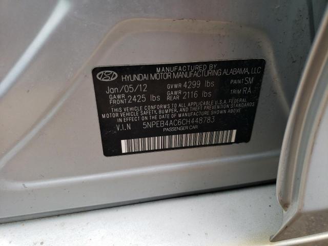 Photo 11 VIN: 5NPEB4AC6CH448783 - HYUNDAI SONATA GLS 