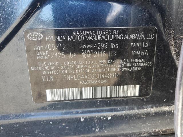 Photo 11 VIN: 5NPEB4AC6CH448914 - HYUNDAI SONATA 