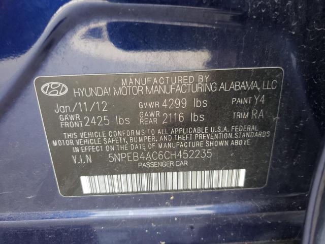 Photo 9 VIN: 5NPEB4AC6CH452235 - HYUNDAI SONATA GLS 