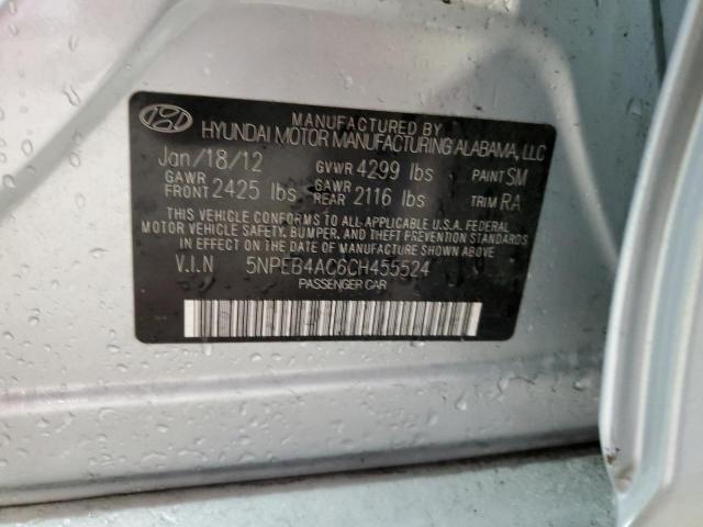 Photo 11 VIN: 5NPEB4AC6CH455524 - HYUNDAI SONATA GLS 