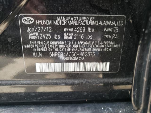 Photo 9 VIN: 5NPEB4AC6CH462876 - HYUNDAI SONATA GLS 