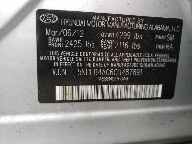 Photo 9 VIN: 5NPEB4AC6CH487891 - HYUNDAI SONATA GLS 