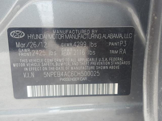 Photo 9 VIN: 5NPEB4AC6CH500025 - HYUNDAI SONATA GLS 