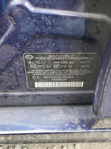 Photo 11 VIN: 5NPEB4AC6CH502826 - HYUNDAI SONATA 