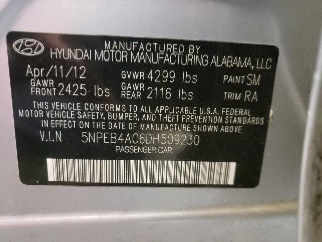 Photo 9 VIN: 5NPEB4AC6DH509230 - HYUNDAI SONATA GLS 