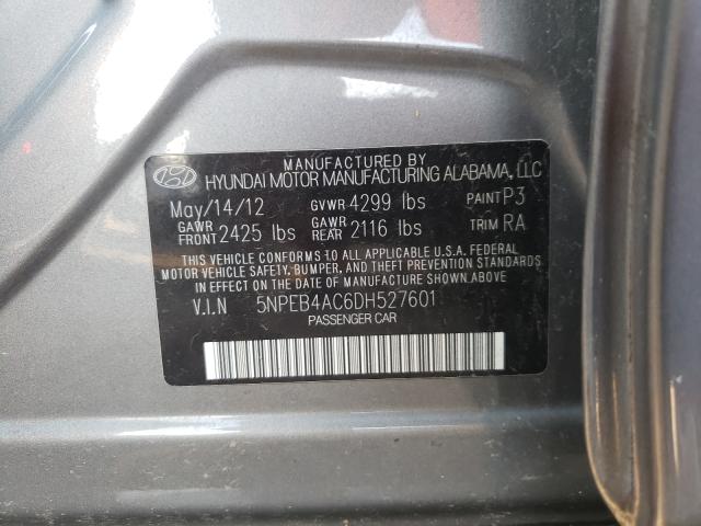 Photo 9 VIN: 5NPEB4AC6DH527601 - HYUNDAI SONATA GLS 