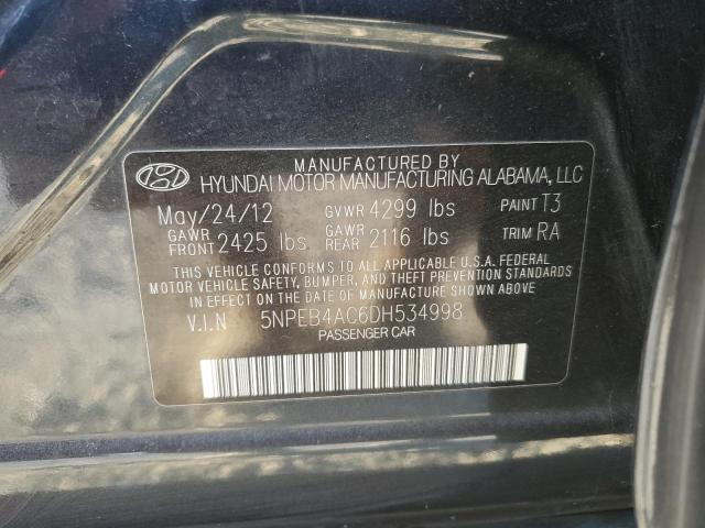 Photo 11 VIN: 5NPEB4AC6DH534998 - HYUNDAI SONATA GLS 