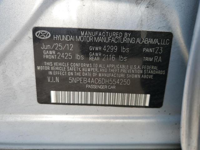 Photo 11 VIN: 5NPEB4AC6DH554250 - HYUNDAI SONATA GLS 