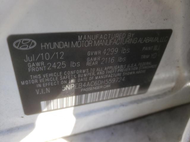 Photo 9 VIN: 5NPEB4AC6DH559724 - HYUNDAI SONATA 