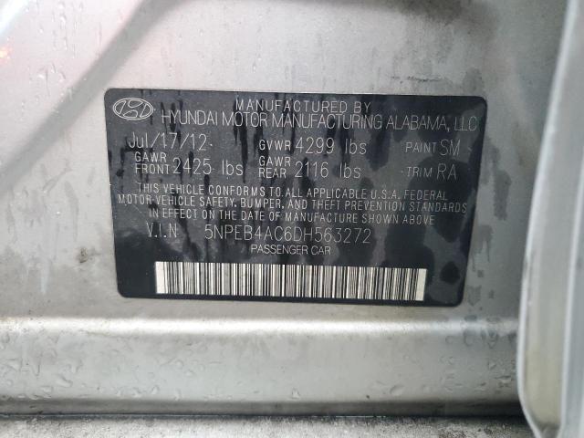 Photo 12 VIN: 5NPEB4AC6DH563272 - HYUNDAI SONATA GLS 