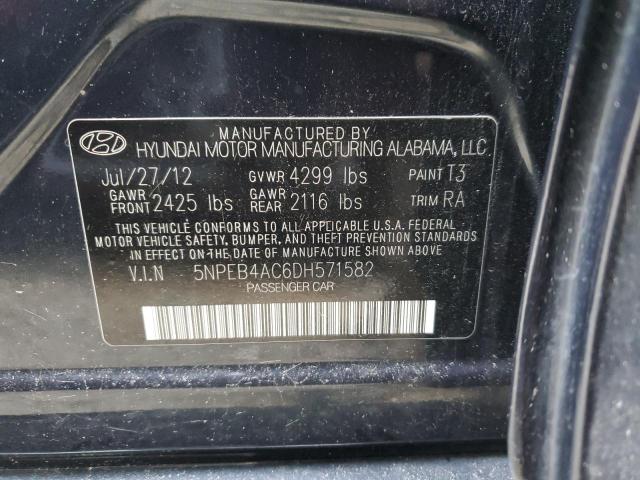 Photo 11 VIN: 5NPEB4AC6DH571582 - HYUNDAI SONATA 