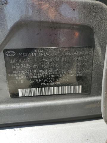 Photo 11 VIN: 5NPEB4AC6DH572702 - HYUNDAI SONATA GLS 