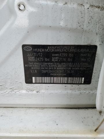 Photo 11 VIN: 5NPEB4AC6DH573638 - HYUNDAI SONATA 