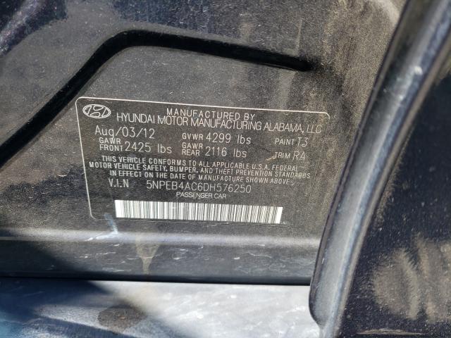 Photo 9 VIN: 5NPEB4AC6DH576250 - HYUNDAI SONATA GLS 