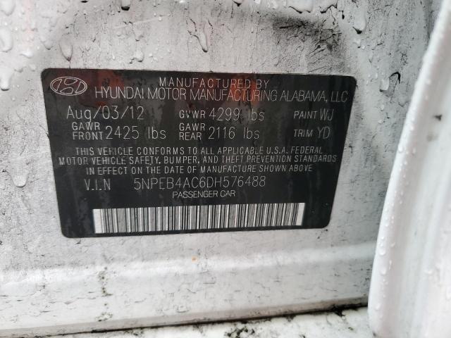 Photo 12 VIN: 5NPEB4AC6DH576488 - HYUNDAI SONATA 