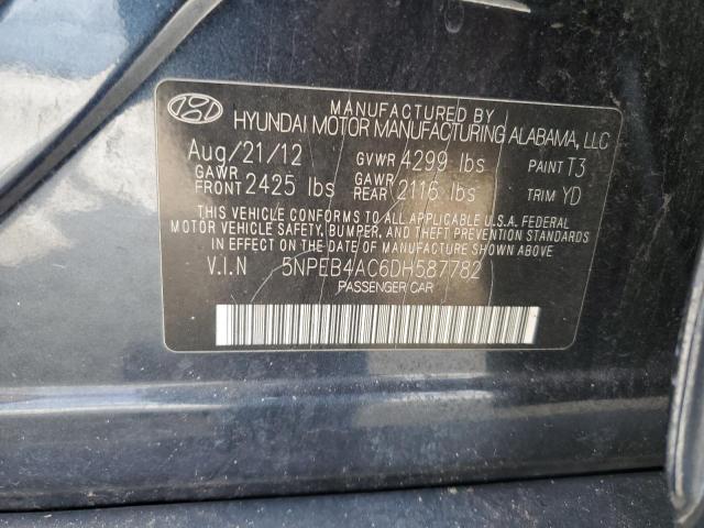 Photo 11 VIN: 5NPEB4AC6DH587782 - HYUNDAI SONATA GLS 