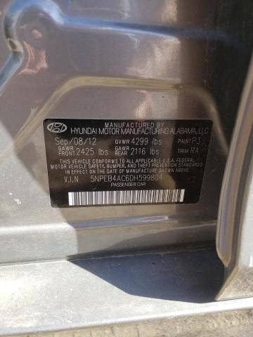 Photo 11 VIN: 5NPEB4AC6DH599804 - HYUNDAI SONATA GLS 