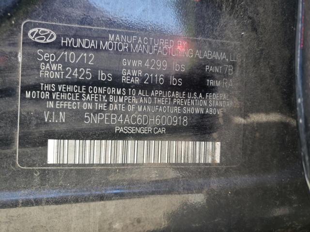 Photo 11 VIN: 5NPEB4AC6DH600918 - HYUNDAI SONATA GLS 