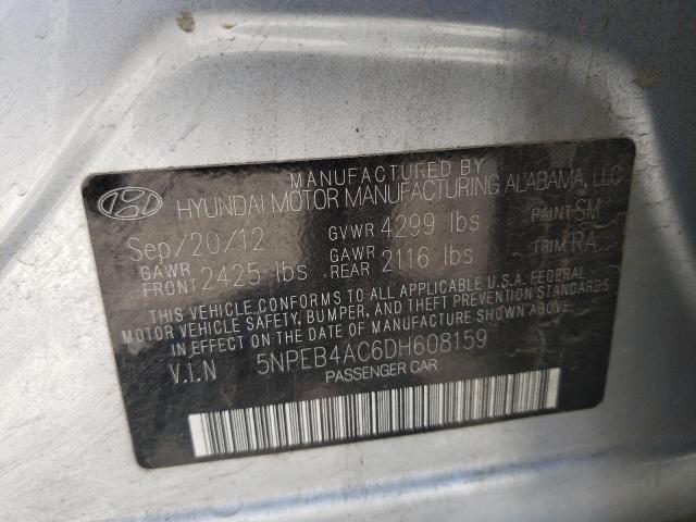 Photo 12 VIN: 5NPEB4AC6DH608159 - HYUNDAI SONATA GLS 