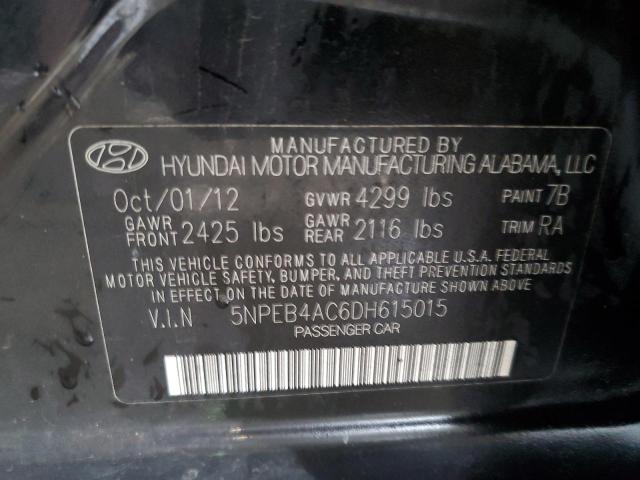 Photo 9 VIN: 5NPEB4AC6DH615015 - HYUNDAI SONATA GLS 