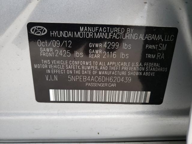 Photo 9 VIN: 5NPEB4AC6DH620439 - HYUNDAI SONATA GLS 